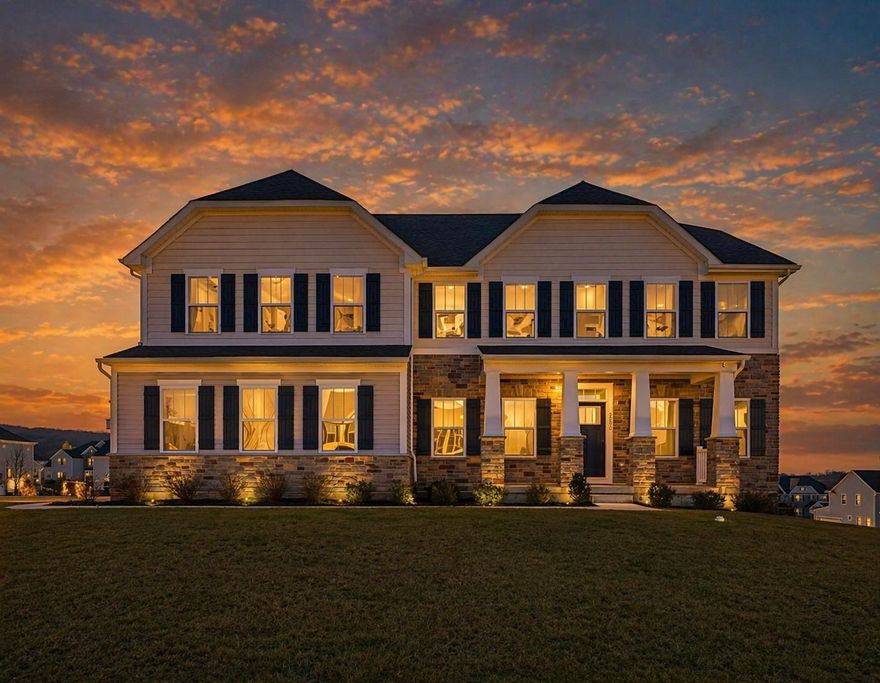 Set within the heart of the Estates at Saucon Valley community, just steps from the walking trail, this home offers nearly 6,000 square feet of finished living space. Featuring 6 bedrooms, 6 full baths, and a well-designed open concept that is ideal for comfort and entertaining. The main level centers around a two-story family room with a floor to ceiling stone gas fireplace and expansive windows that bring in strong natural light and enhance the flow throughout. The kitchen opens directly to the main living areas and is anchored by a large island with abundant cabinetry. A main level bedroom with a full bath provides a flexible option for guests, extended family, or a private office. Upstairs, you will find a spacious, conveniently located laundry room, five generously sized bedrooms with walk in closets, and four full bathrooms, offering comfort, privacy, and a layout that supports a variety of living arrangements. The finished walkout lower level adds approximately 1,800 square feet including a full bath, office, media room and recreation space. A 3-car garage with EV charging completes this home that stands out for its scale, layout, and location within the Southern Lehigh School District.