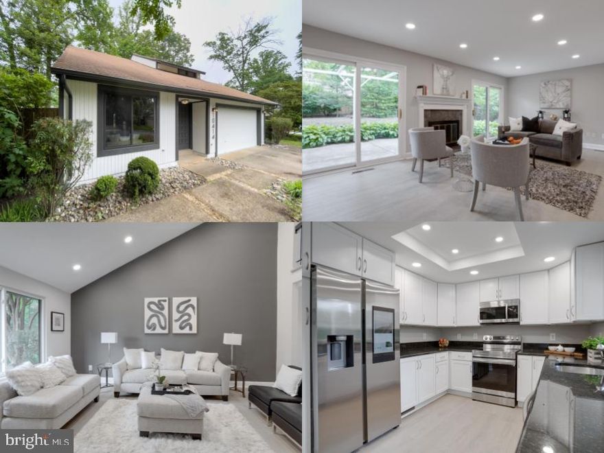 Welcome to this beautifully renovated Fairfax home! With a serene setting on a 1/4 acre lot, this contemporary home is ready for you to move in today. No expense has been spared and all finishes are neutral to fit a variety of decor styles. As you enter into the great home, you are greeted with vaulted ceilings and skylights that provide an enormous amount of natural lighting. LVT plank flooring is throughout the living areas of the main level for ease of cleaning and care. Your gourmet kitchen awaits your cooking or baking prowess with stainless steel appliances, and granite counters. A cozy family room overlooks the rear yard with 2 sets of sliding doors and a wood burning fireplace. Upstairs you will find 3 generously sized bedrooms, and loft  (possible 4 bedroom) with the primary bedroom having a treed view of the backyard. The primary bathroom underwent an extensive remodel and features a new vanity, and upgraded tile work. The primary bedroom has a walk-in closet with great storage. The hall bath, too, was renovated. Your backyard oasis offers an expansive patio for entertaining and enjoyment with privacy. So much has been done to this gem of a property in the heart of Fairfax. Recent updates include; exterior paint, interior paint, Close proximity to Fairfax County Pkwy, Chain Bridge Rd, Braddock Rd, and 495 makes this property a commuter's dream.