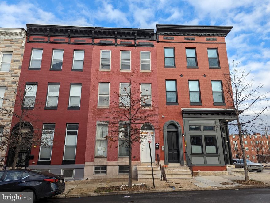 HIGHEST AND BEST OFFERS ARE DUE BY THURSDAY 02/08/2024 AT 5PM.  **RARE 3-UNIT VALUE ADD OPPORTUNITY**  This property is primed for the savvy investor looking for an opportunity to buy a multi-family property in the heart of Baltimore and in a great location.   This property is expansive and features 3 separate units.  Each unit has 3 BEDROOMS , at least 1 full bath and their own laundry as well.   Each unit is separately metered for electric, Including a 4th meter for common area space. 
 A lot of the hard work has been started including the rough electric, plumbing, HVAC ductwork, framing and awaits your finishing touches!!   This is the kind of home that should be featured on an HGTV show, maybe that could be you!!  ACT FAST!  WILL NOT LAST!