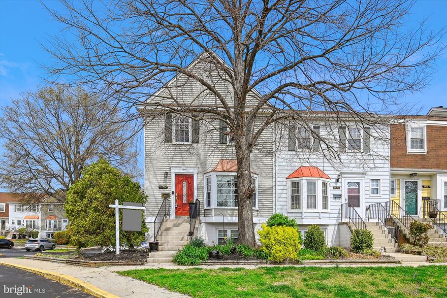 Fabulous End Unit Townhome in Crofton Mews.
  This 3 bed 2.5 bath home is move in ready.   The kitchen features granite counter tops, stainless steel appliances, bay window and plenty of space for a table.  The living/dining space is anchored by a wood burning fire place.  Off the living room the French doors open to a deck overlooking your private, fully fenced backyard. 
On the upper level you'll find a well sized primary bedroom with walk in closet and beautifully remodeled en suite bathroom. There are two additional bedrooms and a tastefully updated full bath.  The laundry is conveniently located on the second level as well.
 There are stairs from the main level to your private backyard space which also features a shed space.
Additional updates include a new hot water heater in 2024, new motor for the HVAC 2025, windows 2010.
This home feeds to the sought after Crofton High School and is a great commuter location.