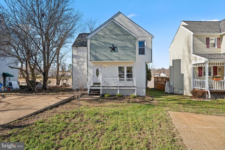 Waterfront property with amazing views off the deck and inside areas. Nicely updated contemporary style home with all new laminate floors, new paint and light/plumbing fixtures. New appliances- refrigerator, stove,  washer and dryer. Vacant and ready for move-in. MUST SEE!