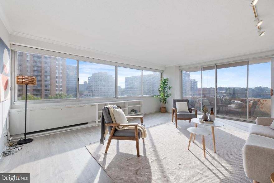 Welcome to this beautifully renovated 2-bedroom + den condo in the heart of Chevy Chase! Just 3 blocks from the Metro, this spacious home offers the perfect blend of convenience and comfort. Enjoy a sleek, modern kitchen and updated baths, a generous walk-in closet, and a den ideal for a home office or guest space. The expansive windows frame gorgeous views, flooding the unit with natural light.

🏊‍♂️ Building amenities include a pool, garage parking, and a 24-hour front desk. The all-inclusive condo fee covers utilities, making budgeting a breeze. No pets allowed unless certified service animals.

Live steps from shopping, dining, and parks in one of Montgomery County’s most desirable communities.  There is even a restaurant in the building and a full service mini-convenience store!  This elevated condo living—don’t miss it!