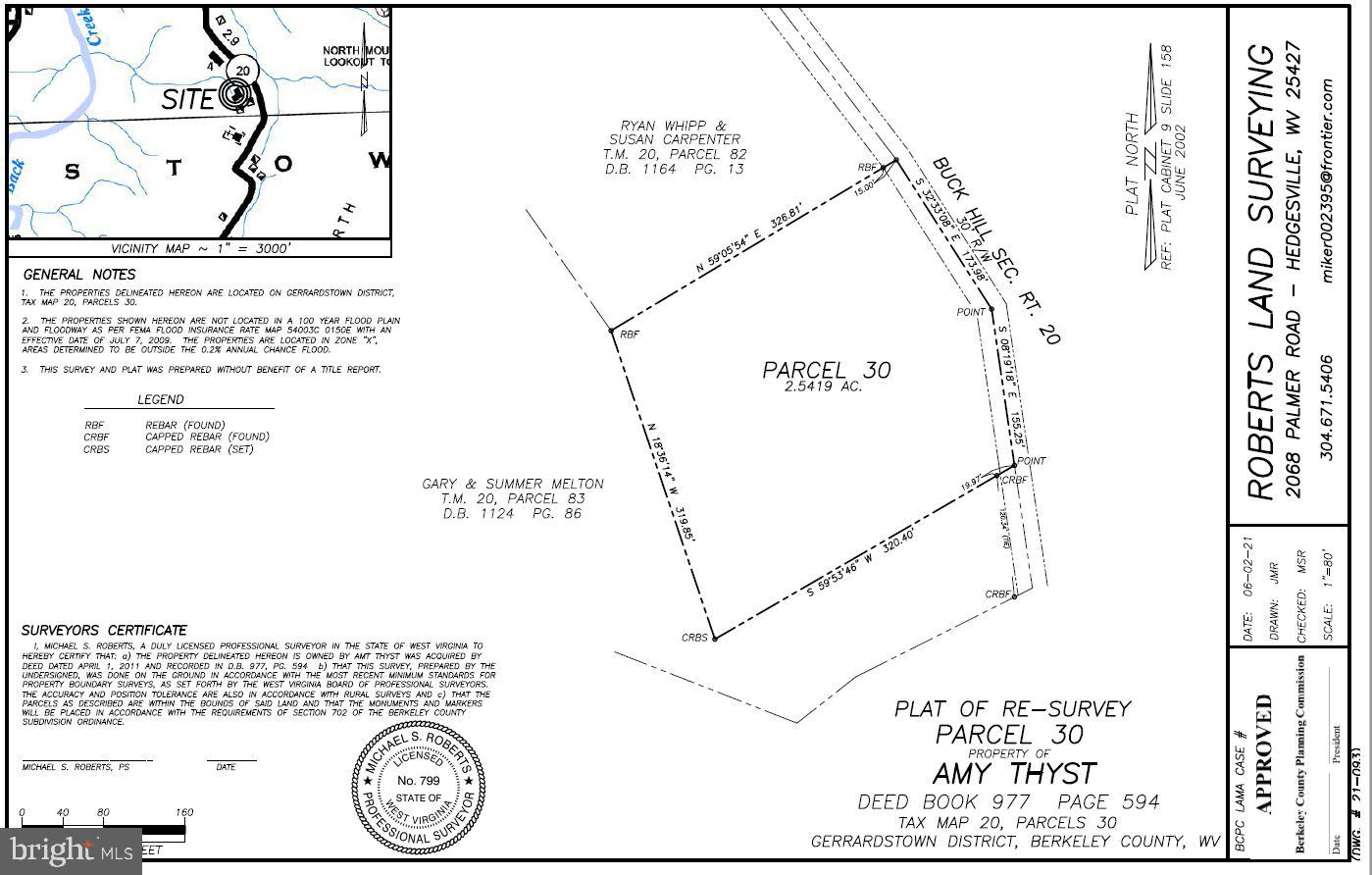 This beautiful 2.54 acre lot is the perfect location for your dream home! Don't settle for an existing home when you can get everything you want! This lot has access to an established road. Just a short drive to the WV/ VA border. Great commuter location with privacy!