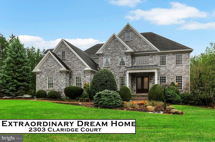 Luxury two story home in Wentworth Estates featuring 5/6 bedrooms and 6 full baths. TOTAL Sqft 7,467 including FINISHED LOWER LEVEL. Stunning entry welcomes you in two story foyer offering dual 8 foot entry doors, marble flooring, a very memorable entrance. Exquisite style and attention to quality throughout the entire home. Amazing millwork. First floor featuring formal living room / office. Timeless formal dining room with tray ceiling and crown molding. Butler pantry perfect for entertaining! Pristine chefs kitchen highlighting center island, granite counters, breakfast bar, breathtaking eat in area, wall of windows with poolside views, window seat, and access to rear patio.  Dazzling natural light! Enjoy the family room featuring gas fireplace and built ins. Extraordinary first floor bedroom / sun room with gas fireplace, access to rear patio, and adjacent to full bath. Spectacular home with many upscale amenities. Abundance of storage throughout. Convenient first floor mudroom / laundry studio with wash sink, wall of cabinets, laundry chute, and large folding area. Second floor offers stunning, spacious bedrooms. Owners suite with dual entry, stylish tray ceiling, dual oversized walk in closets with custom organizers and laundry chute, relaxing Jacuzzi tub, dual vanities and luxurious walk in shower with rain shower head. A MUST SEE! Dreamy Bedrooms #2 and #3 with Jack and Jill bath and walk in closets with laundry chute. Jack and Jill bath with heated floor, dual vanities, window seat and access to the bonus hide away room.  Serene Bedroom #4 with walk in closet. Second floor full hall bath. You will be swept away! FULLY FINISHED SIDE WALKOUT LOWER LEVEL featuring possible 6th bedroom / workout room, full bath, kitchenette with microwave and wet bar, step up to the bar for your favorite snack, game room, den with gas fireplace, access to rear yard and abundance of storage. Attached 3 car garage. Beautiful cul de sac 1.02 acre private lot with scenic mountain views. Admire the privacy from the rear covered patio overlooking the gorgeous pool. Make a splash in the gunite, heated, salt water pool with stamped concrete surround. Fenced in pool area. Outdoor full bath conveniently located poolside. Sound system speakers, security system, on demand hot water, Irrigation system, and phantom screen. Conveniently located moments away from schools, shopping, child care, dining and much more! Magnificent home, when only the best will do!