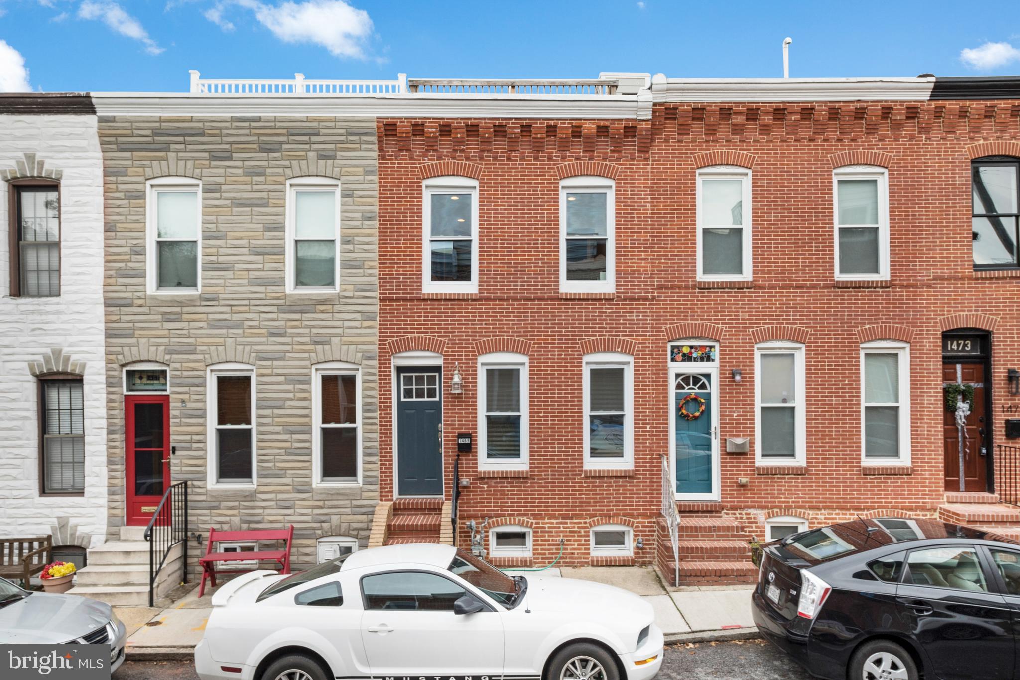 Beautifully renovated custom rowhome with water views and panoramic views of the city located on a quiet street in Locust Point. This home is also for sale. This home has everything you could want to include a remodeled and newer gourmet kitchen with white, slow-close cabinets, granite countertops, and stainless steel appliances. Beautiful coffered ceiling and brick walls are in the family room with wood floors and open kitchen/dining/living space. The second floor has 2 large bedrooms, 2 beautiful updated full bathrooms with ceramic tile floor and shower, and upgraded vanities. Barn doors add to the style of this home. There is also a second-floor laundry area with a newer washer and dryer for convenience. Go up to the third floor and enjoy your 2 rooftop decks so you can view all angles of the city. Also, a half bath on the third floor for when you are entertaining. There could be a possibility of adding a 3rd bedroom to the third floor in place of one of the decks or potentially to the basement. Basement space has ample room for all your storage. A parking pad in the back is always a plus. All of this is located in the heart of Locust Point close to downtown, shopping, baseball, and football games, with easy access to 95/695. Don't miss out on this beautiful property. Pets welcome but case by case.
Please contact the co-listing agent Brandi Bradshaw with any questions.