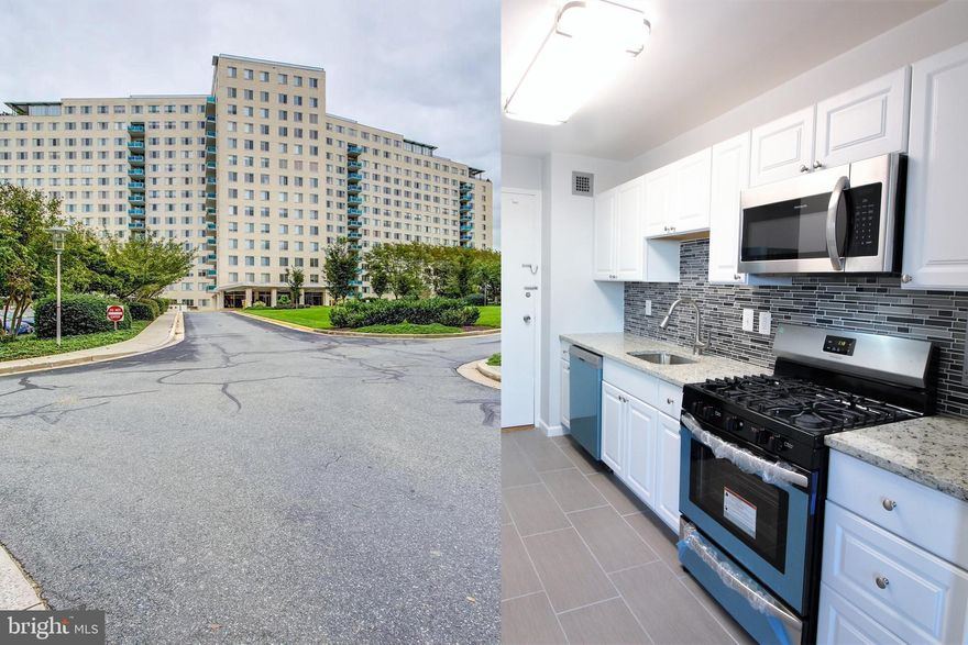 All utilities included! Spacious unit completely renovated top to bottom. All new flooring in all areas, new paint on walls, ceiling, doors, and trim. Recently completely renovated bathroom with new flooring, floor and wall tiles, toilet, vanity, mirror, lighting, paint, plumbing and electrical. Completely renovated kitchen with granite counter tops, sink, stainless steel matching appliances, new cabinets, flooring, lighting, electrical, plumbing and paint. Two large bedrooms both with beautiful views. Very rare opportunity to have a completely renovated unit that looks this amazing. The building comes with plenty of perks and conveniences: swimming pools, tennis courts, dry cleaners, grocery store, library, fitness center, laundry, walk to Grosvenor metro, and more!  Conveniently located near 355, 270 and 495, Close to Pike & Rose and plenty of other shopping and restaurants. Move-in ready, all you need is to add your furniture. Must see! Professionally managed. Online application. $50 application fee per adult occupant. Excellent credit required.