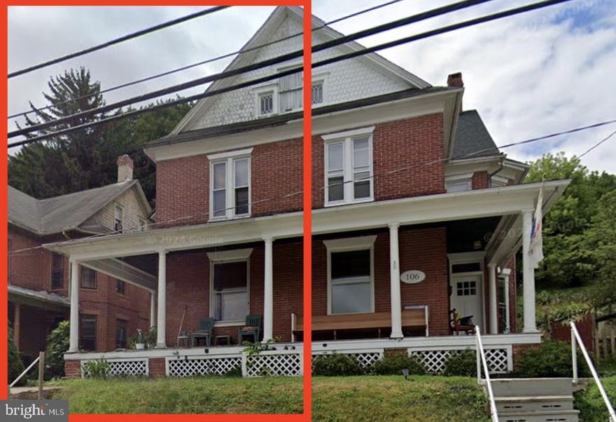 Welcome to this spacious semi-detached home offering hardwoods and original wood trim throughout, oozing with charm and character at every turn.  A cozy eat in kitchen with plenty of cabinetry and counterspace, lovely living room and family room/or office,  3 beds, 1 bath on 2nd floor, with a sunporch off main bedroom and a 4th bedroom, sun porch and bonus room on the third floor.   Adorable and affordable!