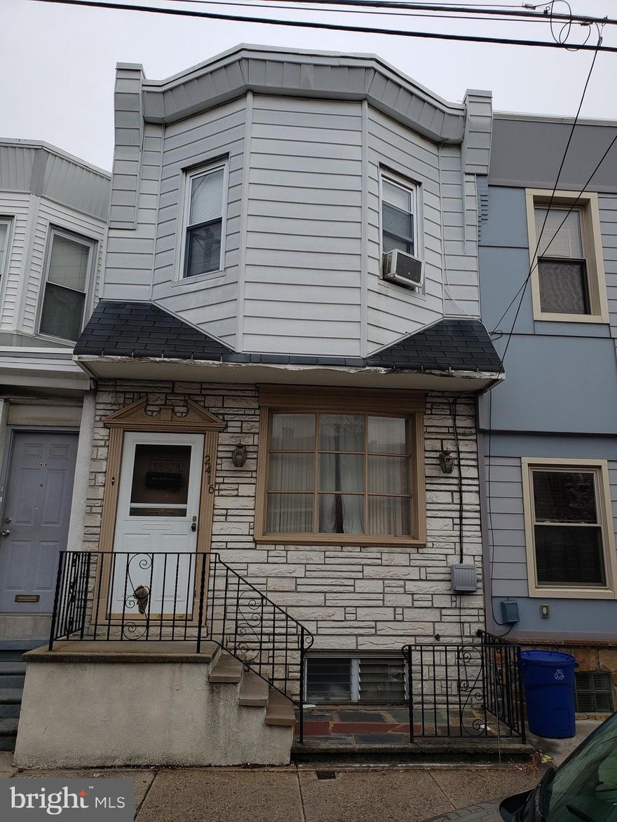 No Showings Till October 1st.   No Exceptions.  No Offers Sight Unseen will not be Accepted as well.  3 Bed 1 1/2 Bath 1,246 sq ft Home in Hot Port Richmond Priced Under $150,000.  Home features a Very Large Living/Dining Combo, Very Large Eat in Kitchen and a Yard.  Home is Very Close to Public Transportation and many local businesses such as Kitty's Luncheonette, Hinge Cafe, Tacconelli's  Pizza and Stock's Bakery.  Home is also located around the corner from Cohox Playground.  Home is Being Sold Totally As IS.  Owners are Entertaining Cash & Conventional Offers. NO FHA Offers will be considered.