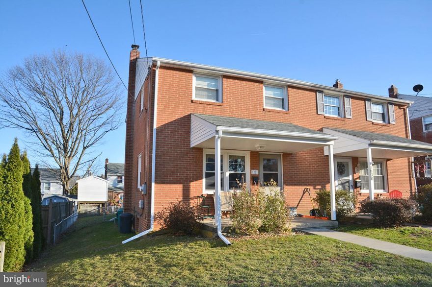 Nice all brick semi features hardwood floors under carpets, open floor plan including formal living & dining rooms! Large kitchen with gas cooking, opens to fenced backyard and patio. Lower level just needs carpet to enjoy family room or hobby area plus office space and half bath. Lower level has an outside entrance as well. Three large bedrooms and main bath upstairs. Gas heat and central air coupled with replacement windows equals low utility bills!  Great location, affordable home,  AND 1 Year Home Warranty included!