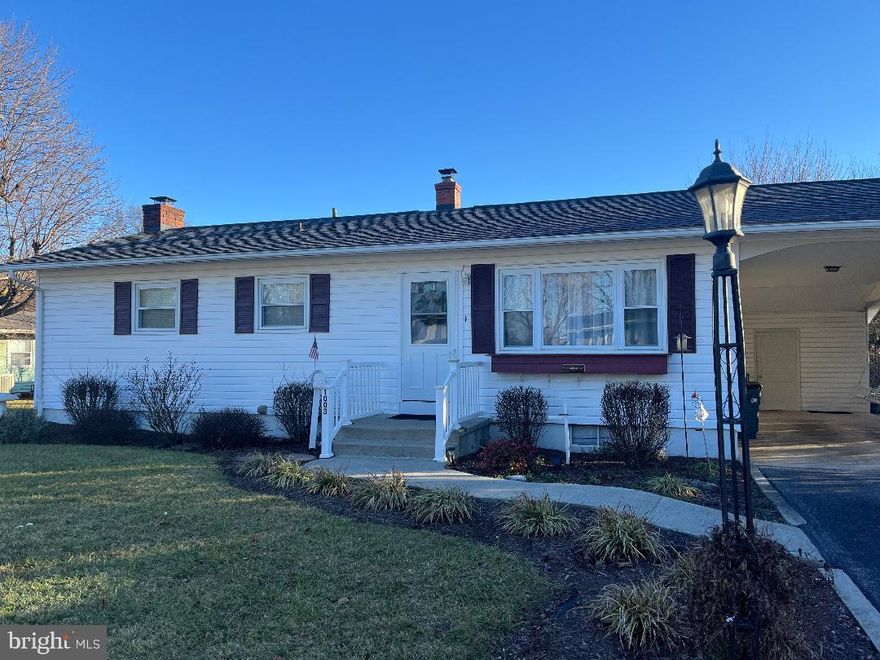 **UPDATE - ALL OFFERS DUE BY 02/27/2024 by 5 PM** Charming rancher located in the heart of Martinsburg.  Convenient location to park, hospital, I-81 and downtown.  Super well maintained home features include, newer roof, hardwood flooring throughout, large kitchen w/ tiled flooring & newer appliances.  Mostly finished basement creates more finished space.   Beautiful brick fireplace with natural gas heating.  On the other side is unfinished area ideal for storage and workshop.   Central AC and oil heating with natural gas availability.  The lot & backyard are very spacious! Covered patio &  carport and built in storage area.