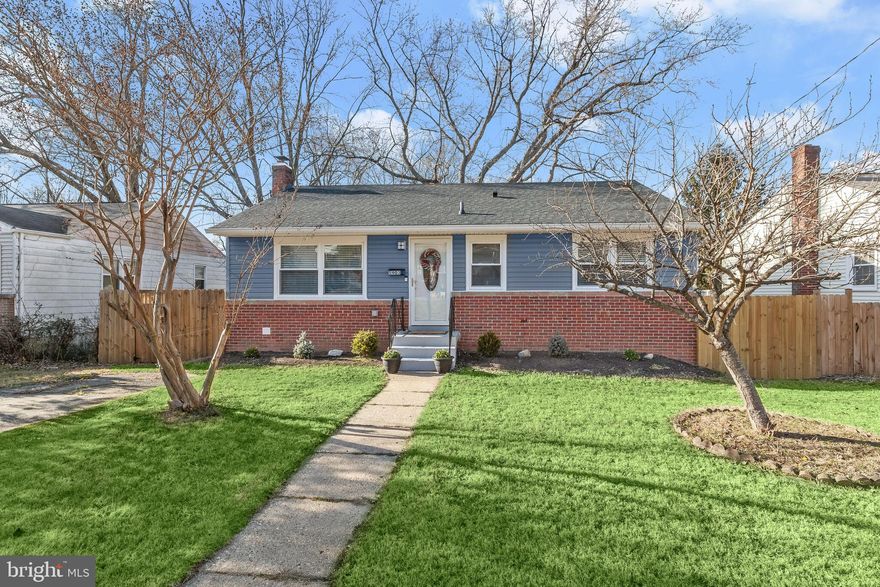 Completely renovated rambler on a quiet street in Berwyn Heights. New HVAC and new roof!!! Main level features an inviting living room with large windows and flows into your eat-in kitchen with stainless steel appliances, slow close cabinetry, durable quartz countertops, classic tile backsplash, and a door leading to a NEW large deck perfect for entertaining. Down the hall is a cozy master suite with private full bathroom, two more sizable bedrooms and a full hall bathroom with gorgeous tile shower finish the main floor. The fully finished lower level offers a rec room with wet bar and mini fridge, 3 more spacious rooms that can be used as bedrooms, guest suites, offices, etc. full hallway bathroom, and laundry. Home is situated on a peaceful lot with mature trees, big front yard, driveway offering ample off street parking, and a private fenced rear yard. Located near shopping, restaurants, and major commuter routes.  Updates: Roof, HVAC, Fence, Windows.