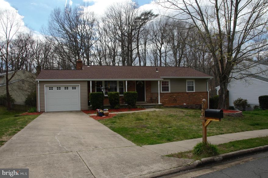 Awesome 4BR/3BA Rambler with tons of renovations, MB completely renovated  in 2017 Newer HAVC, Roof &Siding all in 2016 Main lvl Hd wood floor in 2015 Stainless steel refrigerator, Stove & Dishwasher all in 2015, 42in cabs, Granite counter, tile backlash pendant lights, kit opens to dining rm deck overlooking yard &trees LL Rec Rm, br/ba suite, storage! Garage, Mins to Pool, schools, shoping, VRE!