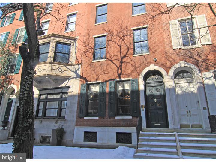 Shine this diamond in the rough and it will sparkle. Best location and wonderful curb appeal can be yours. Four oversize levels of living plus basement. The spacious marble floored vestibule opens to the long hallway offering the view of the curved staircase. High arched doorways & ceilings, long windows in the front living room fill the home with light. Admire the beautiful mill work and moldings throughout. Several gas fireplaces are in the home, some with marble mantels. The dining room is near entrance to brick fenced in terrace & small garden. The kitchen is ready to be expanded. The present kitchen is small yet features cherry cabinetry. The heating and central cooling systems are in place. The systems are in need of some care, but central air conditioning infrastructure is built in. Start with more than a clear canvas to create a masterpiece of a home. Opportunity is here, possibilities are endless.