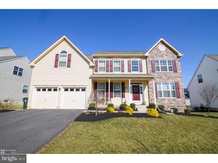 This beautiful 3 yr old home sweet home sits in the middle of a sprawling suburban oasis on a street vibrant with family living close to all amenities Lehigh Valley has to offer & convenient to NJ. The home itself features many upgrades that incl a full finished basement complete w/ 1/2 bath (lg enough to make full ) a wet bar & walk out to fenced in yard w/deck.  Enter the home into a beautiful & bright foyer w study/office on left and a formal LR to right that leads to the formal DR.  Kitchen features SS appliances, center island and granite counter tops and is adjoined by LG family room w/fireplace w/mud room leading to 2 car garage.   Home has beautiful hardwood flooring throughout.  Double doors open the large Master suite on the 2nd floor compl w/walk in closet & bonus retreat area. The large master bath features dbl vanity  & space for make up vanity.  There are 3 addt'l spacious bedrooms with ample closet space, add'l family bath with dble vanity, and large laundry room on the 2nd floor.  Central air & heat, water soft system, vertical blinds, elec garage doors, alarm & beautiful landscaping round out all the upgrades made. Loc in Parkland SD close to major throughways to NJ.