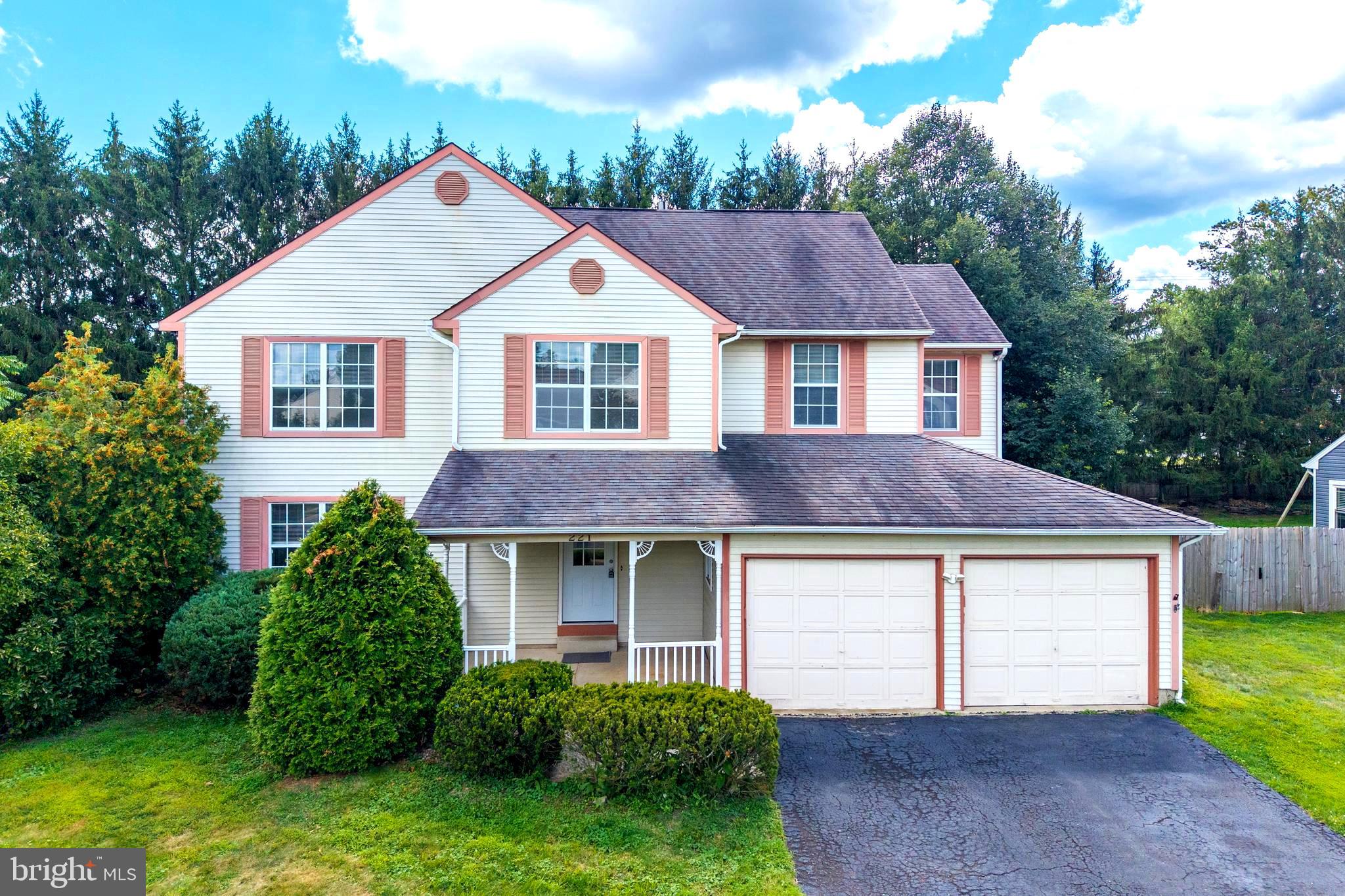 Welcome to this stunning and updated 4-bedroom 2.5-bath colonial home in the sought-after Vitoria Glen nestled in the heart of Horsham, PA. Updated Kitchen ( July 2025), New countertops (July 2025), New Cabinets (July 2025), and New Appliances (July 2025). New flooring in the Living room (2025), Dining Room (2025), and Kitchen floors (2025). Updated Family room and office floors (2024). Newer floorings in the 2nd floor Primary bedroom (2024), 2nd bedroom, 3rd bedroom, and 4th bedroom (2024). Updated Primary bath (2024). New Painting of the entire 1st floor (May 2025). ***The 1st floor features a large living room that provides a welcoming atmosphere, while the adjacent formal dining room is ideal for hosting family gatherings and special events. Updated and open kitchen with a bright breakfast area. The sunken family room with a wood-burning fireplace that adds warmth and character, and a large sliding door that leads directly to the patio. Office space, a powder room, and a laundry room complete the 1st floor. The 2nd floor presents a spacious primary bedroom featuring a sitting area and a wood-burning fireplace, ideal for creating a warm atmosphere during the winter months. The updated full primary bath enhances the overall appeal. Three other generously sized bedrooms with access to a hallway full bathroom. The owner has also converted one of the garages into a functional office space. This property is conveniently located just minutes from shops and major roadways. Easy to show! Schedule a tour today!