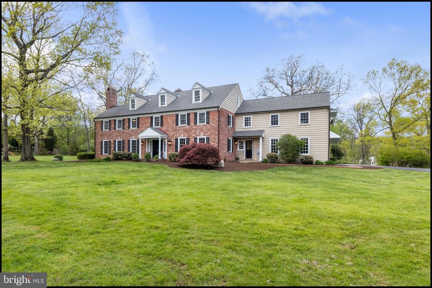 Showing restrictions have been lifted!! Schedule your in-home showing now! Escape the city and live the quiet life! Matterport:https://tinyurl.com/yaunzhbj Welcome to 7 Greenbriar Lane in Paoli! Only a corporate relocation renders this property available to the market years ahead of the current owners long-term plans. This is a unique opportunity to invest in your future and purchase this spectacular classic brick center hall colonial on a flat 3-acre parcel which has so much potential on a street where houses regularly sell for 2-3 million dollars! Greenbriar Lane is special in so many ways: it is a quiet private lane that backs to Waynesborough Country Club, it is in Willistown Township with its scenic roads past beautiful horse farms and rolling hills, yet just 5 minutes to the Paoli train station with express trains to Philadelphia (45mins) and NYC (2hrs). All the great restaurants and shopping of the Main Line towns of Malvern, Paoli, Berwyn, Devon and Wayne are just minutes away. The Great Valley School District is highly rated (#2 in Chester County/#9 in PA); many private schools, such as Episcopal Academy (10 mins), Villa Maria (8 mins) and Malvern Prep (7 mins) are close to the house. Additional shopping at Wegmans Town Center (8 mins) and the King of Prussia Mall (14 mins). Come and visit this oasis of serenity so close to your daily needs. Driving up to the house you will immediately know that this home is special. The drive down the quiet lane sets the stage for you. You approach the home from the street and are wowed by the expansive, flat property of 7 Greenbriar Lane. You drive up to the front door via the horse-shoe driveway and already you begin to imagine your life and the family moments that you will create in this home. Enter the front door and note the signature Hank Belber, a local master craftsman/builder, brick flooring in the foyer which continues back to the powder room and the breakfast room. The focal point of the foyer is a turned staircase that is sure to be the future background of many a photo ops such as family gatherings, proms, etc. The living room to the left of the foyer is spacious and light filled with large 15-pane casement windows. The current owners have replaced nearly all windows with high-quality, divided-light JeldWen windows. The formal dining room to the right of the entry is quite spacious and light-filled and flows back through to the kitchen. At the rear left of the home, you will find a large home office with a gas fireplace, custom built-ins and a door to the rear yard. With the trend towards working from home, this office with daylight exposure on two elevations allows for quiet and privacy. The hardwoods throughout the home were refinished in 2011. The powder room was updated in 2011. From the study/den the home connects to the large eat-in/work-in kitchen that has so much potential. While the sellers have enjoyed the kitchen in its current layout with its ample daylight and fabulous views of the rear yard, the kitchen space is amazing and represents a great footprint for a future remodel to transform it into the open-concept Chefs kitchen of your dreams (gas cooking is available since the sellers installed a 500-gallon propane tank when they added the generator). A two-story addition added an inside-access 3-car garage (newer garage doors), a mudroom with cubbies, a side-door entry and a spectacular family room. The Hank-Belber style brick flooring from the front foyer is repeated in the mudroom. The oversized master bedroom suite has four closets, and an en suite master bath. Two rear bedrooms share a Jack and Jill bathroom. The fourth bedroom has its own hall bathroom. The fifth bedroom is a guest bedroom with its own bathroom. The flow of the house is fantastic. Property has propane gas for the WHOLE HOUSE generator and main HVAC. The tank is owned which allows price shopping. You are going to love living here. Room dimensions are estimates.