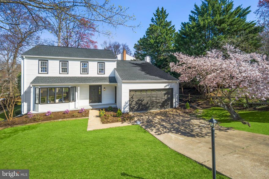 OPEN HOUSE IS CANCELLED. Nestled in the heart of Falls Church, VA, this beautifully renovated three-level home captures the essence of contemporary living at its finest. Meticulously remodeled and redesigned to meet the desires of the modern family, this home's open floor plan seamlessly merges sophistication and functionality. As you step inside, you'll be greeted by the warm allure of hardwood floors that span both the main and upper levels. The open floor plan seamlessly connects the living room, dining area, family room and the brand-new gourmet kitchen, creating an ideal space for entertaining and daily living. The gourmet kitchen is a culinary enthusiast's delight, boasting stainless steel appliances, quartz countertops, and a generously-sized waterfall Peninsula. Crisp white cabinets provide ample storage and lend an air of sophistication to this culinary haven.  Venture upstairs to discover four generously-sized bedrooms and two full baths. The primary bedroom is a true retreat, featuring an en-suite bathroom with a luxurious walk-in shower and a double vanity. The large closet ensures your wardrobe has a place to call home. Down the stairs, the basement level opens up to an entertainment area, complete with a sleek modern fireplace - the perfect setting for gatherings and relaxation. An additional bedroom and full bath on this level offer flexibility and convenience. ••• UPDATES (all renovations were completed in March 2024): New Kitchen, New Bathrooms, New Roof, New Doors, New Light & plumbing Fixtures, New Paint throughout and more. ...    ••• LOCATION: McLean High School. Distance to West Falls Church Metro Station is aprx. 2 miles, Tysons Shopping Center is aprx. 4.4 miles, City of Falls Church Downtown is aprx. 3 miles.