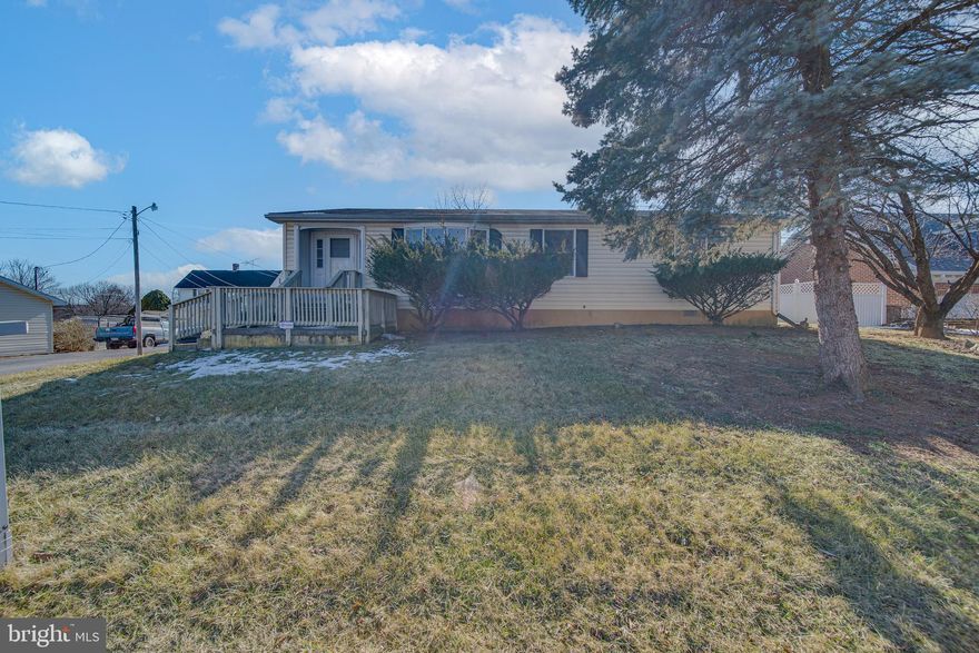 Multiple Offers received. Best and Final Offers are due by Friday 1/31/25 by noon EST. Fully renovated light-filled spacious ranch home with 3 bedrooms, 2 baths, a large rear deck and fenced backyard. Freshly painted inside and all new flooring - LVP throughout except for new carpet in the bedrooms. Large family room is accented with a beautiful beamed ceiling. Galley style kitchen has brand new counters new range hood and large pantry. Dinning room off the kitchen has access to the large 12x28 rear deck and fenced backyard. Large living room with bay window. The renovated owners suite has its own bathroom with standup shower.  The renovated hall bath had dual vanities and tub/shower. Large 4ft tall crawl space that is accessible from interior stairs. Pull down attic for additional storage and whole house fan. Great location, quiet street, yet close to I-81 and Route 9 East, shopping and restaurants. This is an Estate sale sold and being sold as-is.