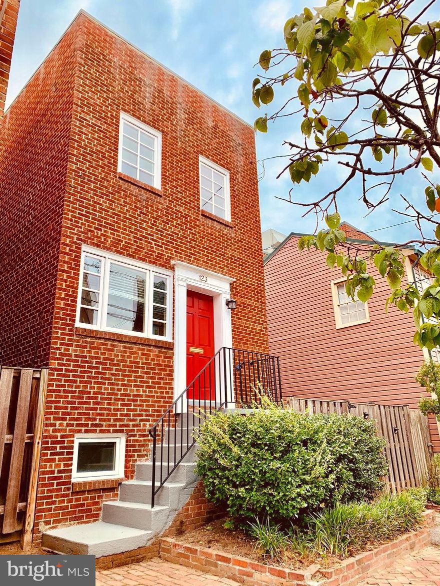 Free-standing brick townhouse in an urban setting  very close to the King Street Metro.  Lots of space and light on three levels.  Lots of space for gardening in the fenced yard.  Double pane windows, wood floors, eat-in kitchen.  Second full bath on the lower level.  Agent is a part-owner.  Sixty percent of floors to be covered.  Newer roof, heating and cooling (2022).  Freshly painted 2025.  Ready to roll.