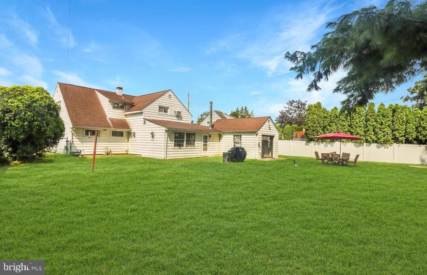 Photos will be up today!! This is not your average Cape Cod! Offering 4 ample size bedrooms with a large bonus room to make whatever your heart desires! 2 Full Baths completely renovated. Updated Kitchen with stainless steel appliances. Large living room that flows into the dining and kitchen with an extended back room with a wood burning fireplace for relaxing. Brand new back door to enter into the oversized fenced in yard for all of your entertaining needs. This house offers 2 garages that are connected front to back with inside access that offers plenty of storage and workshop space.  Don't miss out on this one! The Solar Panels contract is currently $157.10 per month that will transfer to the new owner for ownership. PECO electric bill is only $11.00 per month.