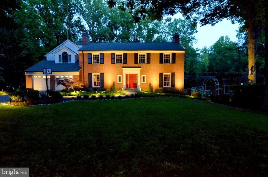 Exquisitely updated +5,000sf 6 br, 5.5 bath all brick colonial on half acre corner lot ready for gracious entertaining. Architect designed open plan, beverage center and 2'x2' Carrera marble floor. Light filled breakfast nook. Walkout lower level w/ Rec Room, sunroom/home theatre, 1br and 1 bath. Doors lead to +800sf Bluestone patio, Weber BBQ and raised cedar planters. Upper level includes 5br and 4 baths. In the garden, large Architect designed tree house/play set, 3 raised vegetable beds, landscape lighting and bonus 100sf Bluestone patio w/ fire pit. 2 car garage ready for electric car charging, 3 Wi-Fi access points, RO water filter. Pets considered on case by case basis.