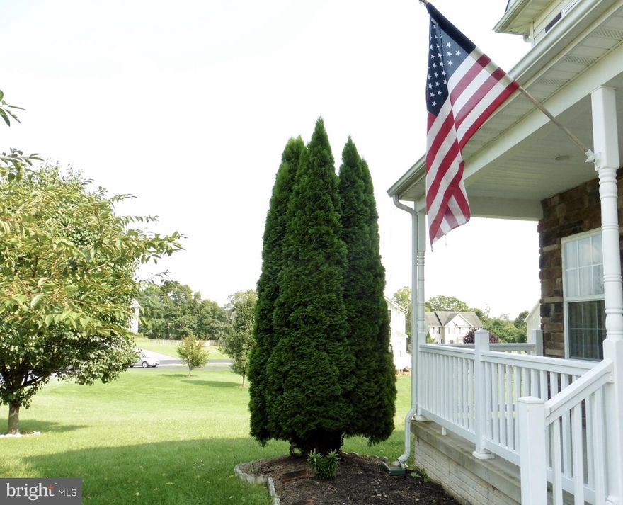 Upgraded Colonial on corner lot in sought after Apple Knolls SD. Guest bedroom with bath conveniently located on first floor. 2 story family room with fireplace. Light filled breakfast/sunroom to enjoy. Separate formal dining and living room. Corian countertops and hardwood floors. Fresh paint and new flooring. Lots of space. Storage in basement. Close to I81 and all amenities.