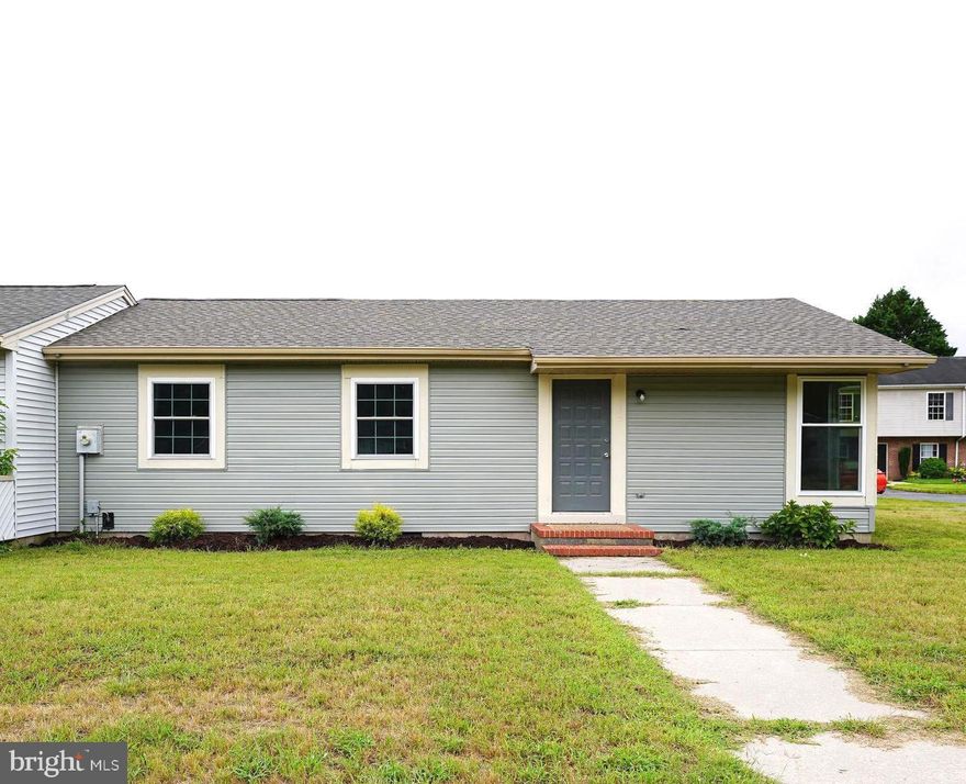Take a fresh look at this new kitchen! Updated and adorable 3BR/1BA rancher w/ a great open floorplan on a nice-sized yard backing to a hedgerow of trees. * * * New architectural-shingle roof * * * New siding * * * New windows * * * New flooring * * * New Stainless Steel kitchen appliances - New Granite Counters - New Cabinetry * * * New lighting inside + out * * * New sliding patio door * * * New ceiling fans in each bedroom + living room * * * fresh paint throughout, new outlet covers + plates. * * * Water heater 2 years young! * * * Close to shopping, dining, and events at SU and Downtown Sby, but on a small, residential street of cute homes. Bright and breezy home designed to utilize every square foot, and live larger than it appears. Vaulted ceilings in the living room, dining, and kitchen. New, Frigidaire stainless steel kitchen appliances and new LVP flooring in the kitchen/dining room. New carpet in the living room and bedrooms. Full bath w/tub/shower combo, new LVP floor, new vanity top + faucet. Primary bedroom features a walk-in closet, new carpet, new ceiling fan. Bedrooms 2 and 3 offer new carpet + new ceiling fans. Laundry room includes washer + dryer. Relax or BBQ on your patio, or enjoy an afternoon in the nearby Salisbury City Park + Zoo - less than a mile from your new home. About 5mi to the Salisbury Regional Airport, or 30mi to Ocean City. Sizes, taxes, distances approximate