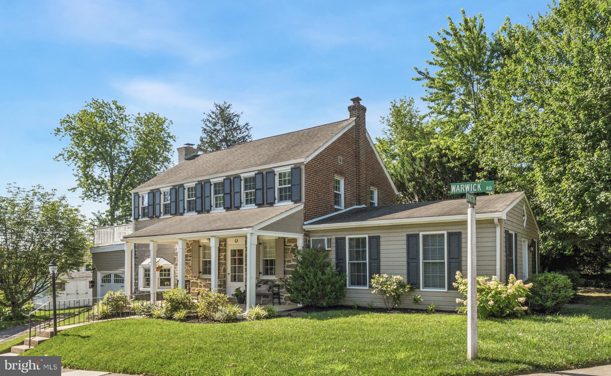 Welcome to 529 Covington Road, a charming colonial home situated on a corner lot in the quiet, tree lined neighborhood of Chatham Village. This property features a welcoming, covered front porch leading into a spacious living room, with recessed lighting, hardwood floors and plenty of natural light. The dining room is great space for hosting gatherings and features a bay window. The refreshed kitchen features two toned cabinetry, updated appliances and hardwood floors. There is a large, maintenance free deck off the kitchen, for grilling and entertaining. Adjacent to the living room is a sucken den/family room with built in shelves and a gas fireplace. While on the other end of the first floor is an in-law suite with full bath, laundry area, kitchenette, private room and outside entrance with zero stair access. This versatile area can be used as a guest suite or as an office, gym space or as a great room; the possibilities are endless. The second floor features a spacious master bedroom with his and her closets and hardwood flooring. There are two more generously sized bedrooms with roomy closets, a hall bath and a deck on this floor. Other attributes include pull down stairs to an attic for storage needs, a garage and driveway, storage shed. This classic home is located within the award winning Havertown Township School District and is near the historic Grange Estate and the popular Grange Park. Meticulously kept, this is the first time this home has ever hit the public market!