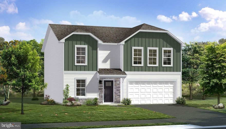 The most affordable single-family homes in the City of Martinsburg with a design studio experience!
**NOW OFFERING UP TO $12,500 IN CLOSING COST ASSISTANCE FOR PRIMARY RESIDENCE WITH USE OF APPROVED LENDER AND TITLE.*
Tour the Carnegie with a concrete driveway & fully sodded yard w/front landscaping package. The front of the home offers horizontal, vertical & stone accent. 2 car garage includes a Wi-Fi enabled garage door opener, 2 remotes, outdoor keypad and garage door w/top panel glass inserts. The garage is drywalled, taped and blocked and includes 2 additional ceiling lights and 2 GFI outlets. A covered front entry welcomes you inside to a spacious flex room. The entire main floor of this home features a durable and easy to clean vinyl plank flooring a perfect choice for these high-traffic areas on the first floor. After you pass the convenient powder room on the left, enjoy the grand feel of the open kitchen-breakfast area and family room space. This kitchen has a modern designer palate featuring Mission style walnut cabinets, upper cabinets with crown modeling that reach the ceiling. Kitchen includes 8 foot prep island with pull out trash/recycling cabinet with convenient outlets on both sides of the island. Frost White quartz countertops offer white background. A bold 3 x 6 glossy Ice backsplash, three pendant lights over the prep island provides the perfect balance of warmth and style. Kitchen features low profile energy efficient LED lighting and walk-in pantry with wood shelves. Sliding glass door opens to a 10x14 sq. ft. patio perfect for hosting or grilling that leads to the fully sodded yard. Family room has 4 windows, LED low profile ceiling lights, ceiling fan/light prewire, wall mount pre-wire for cable-data, HDMI and outlet for easy TV installation. Climb stairs to the bedroom level to see upgraded pad and stain resistant carpeting. All bedrooms feature ceiling fan/light prewires with separate switches.. Massive primary suite offers quartz undermount bathroom sink vanity top, step in shower with seat, linen closet & large walk-in closet. Both bathrooms feature elegant floor tile. *Photos may not be of actual home. Photos may be of similar home/floorplan if home is under construction or if this is a base price listing.