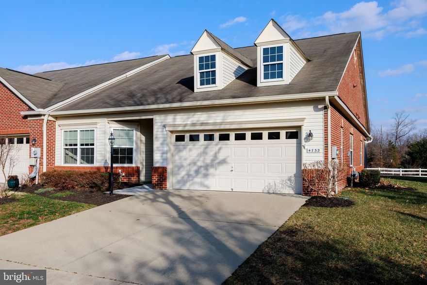 Highly sought-after 55+ community - Heritage at St. Charles. Welcome to this well-maintained semi-detached home which offers 2 bedrooms, a den and 2 full baths.  A wide hallway leads to a bright, open living room with gas fireplace, flowing seamlessly into the kitchen with granite countertops, stainless steel appliances, and beautiful cabinetry.  Additional features include cathedral ceiling & ceiling fan in primary suite with a large walk-in closet.  A laundry room with interior access to the 2-car front-loading garage with epoxy-coated flooring.

Enjoy relaxing in the large screened-in porch overlooking the pond and fountain, or enjoy gardening in the private backyard. 

Community amenities include a clubhouse with fitness center, indoor pool, and social spaces. Ideally located across from White Plains Golf Course with easy access to shopping, dining, and major highways. Low-maintenance living at its best—schedule your showing today!