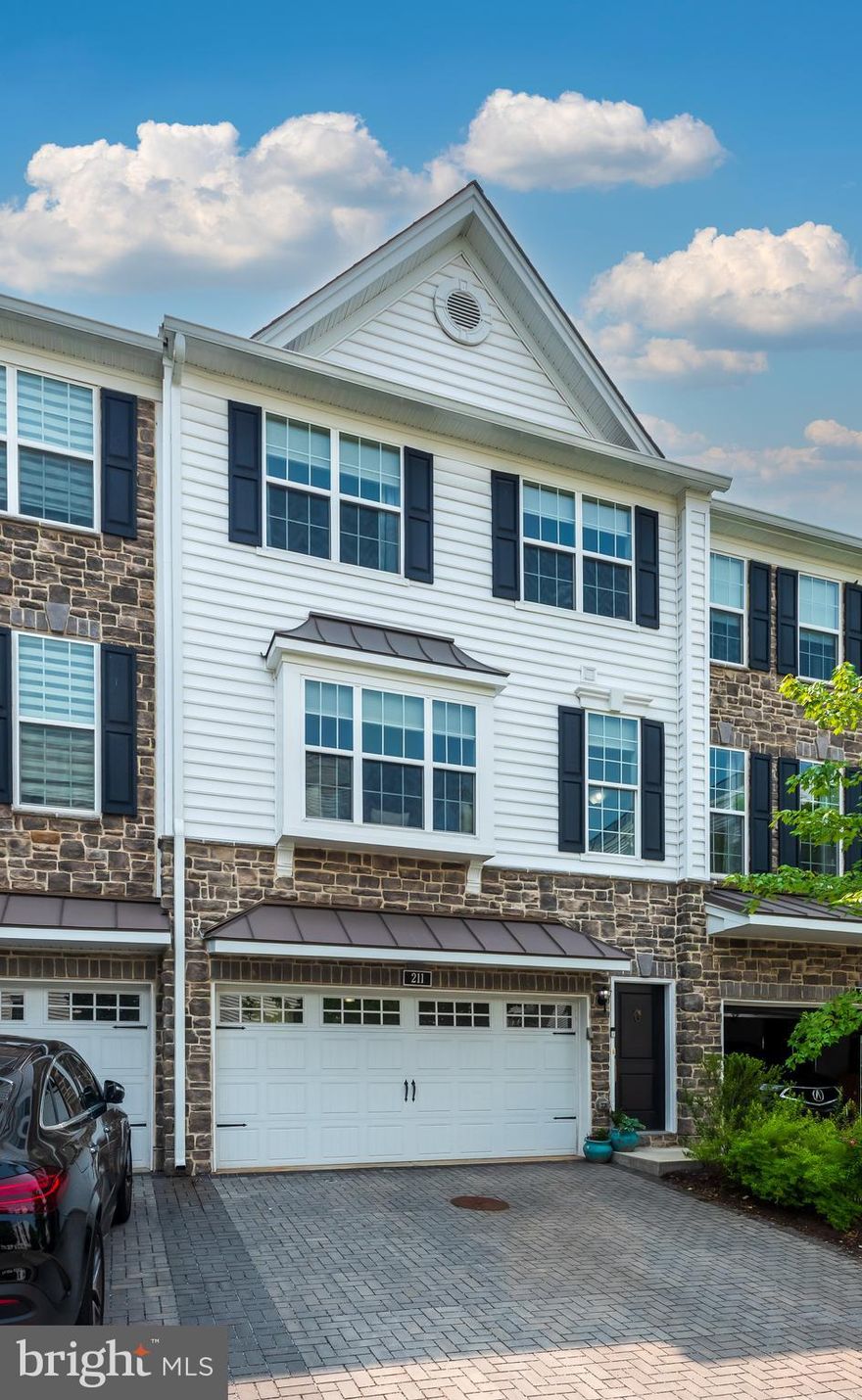 What an exceptional opportunity to own a beautiful  4-bedroom, 3.5-bath, 2018 built townhome in one of Media’s most desirable communities—Ravenscliff!! Located on a premium wooded lot, this exquisite Toll Brothers home was one of the final and most sought-after lots released—handpicked for its privacy and peaceful, tree-lined views. Offering the perfect blend of serenity, smart functionality, and high-end upgrades, this home is just minutes from charming downtown Media, major commuter routes, top-rated schools, and fantastic shopping and dining options.
Welcome to 9-ft ceilings and gleaming hardwood floors throughout the main level. A large bump-out window with built-in seating adds charm to the formal living and dining areas with ample light beaming in to brighten your day! The heart of the home is the high-end gourmet kitchen, featuring soft-close Century cabinets , enhanced crown moulding, under-cabinet multiple outlets for a cleaner look, a stylish backsplash, vented hood, and two pantry closets  for abundant storage. An oversized Level 3 granite island serves as the perfect centerpiece for entertaining, complemented by high-end stainless steel appliances. Step out onto the trex deck to savor your morning coffee in the crisp sunlight or unwind in the evening with peaceful, wooded views. The back of the home welcomes the morning sun—what a treat to start your day feeling energized!

Upstairs, all three bedrooms boast vaulted ceilings and large windows that fill the space with natural light. The spacious primary suite overlooks treetops and offers the calming sounds of nature, along with a luxurious en-suite bath featuring vaulted ceilings, a soaking tub, separate shower, and upgraded vanity countertops. A convenient laundry area on this floor adds to the ease of everyday living.

The lower level offers a versatile in-law or guest suite with a full attached bath and peaceful wooded views—ideal for guests or extended family. The walk-out, fully finished basement with 9-ft ceilings provides even more flexible living space, including a modern home office/study and a cozy lounge area—perfect for remote work or casual entertaining.
Additional highlights include Superior Quality Ultralift custom shades valued at $5,600 and a smart Lutron Caseta lighting system featuring dimmable switches that are remote- and voice-controlled (connected with Apple, Alexa or Google home) throughout the home—including the basement. (Fun fact: Caseta lights are used in the White House and the Taj Mahal!) You'll also find EV charging-ready wiring in the garage, hardwood staircase treads, fresh paint on most floors, and a 4-foot rear exterior bump-out on all four levels, adding even more functional and expanded living space.
Enjoy a truly unmatched lifestyle with quick access to State Street, Tyler Arboretum, Rose Tree Park, Media Downtown and the Promenade at Granite Run. Whether you're commuting into the city, working remotely, or just looking for the perfect weekend vibe—this location offers the best of both worlds. Townhomes is ideally located near major highways with Easy access to Rte. 1, I-476,   to King of Prussia, , Center City Philadelphia, and Delaware. Wawa Train Station (20 minutes), and Philadelphia International Airport (15 minutes) makes getting anywhere effortless .
Modern, move-in ready, and made for how you live today—low-maintenance luxury living  in Media,don’t miss your chance to call 211 Corvus Circle home. Hurry NOW!   Open house Friday June 13th 5-7pm