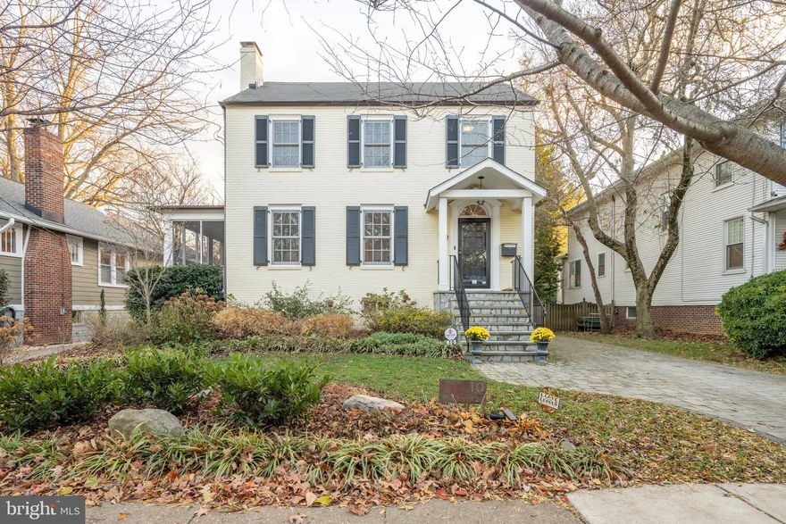 This Colonial-style home presents a picture-perfect blend of classic allure and modern convenience. With a beautifully landscaped yard and driveway, the exterior sets the tone for elegance. Inside, hardwood flooring spans the entire home, leading to a cozy sitting room with a fireplace and a spacious dining room with French doors opening to a screened porch. The family room, featuring coffered ceilings and a gas fireplace, seamlessly connects to the gourmet kitchen equipped with a seated island, white shaker-style cabinetry, and stainless-steel appliances, including a double oven. A breakfast nook bathed in natural light complements the kitchen.
Entertaining is a breeze with a wet bar, while an adjacent sitting room, convertible into a home office, offers versatility. A coveted first-floor powder room adds practicality to the main level. Upstairs, four bedrooms, a full bathroom, and a laundry room provide convenience. The primary bedroom is a sanctuary, boasting an en suite bathroom, walk-in closet, and a patio overlooking the large fenced-in backyard. A separate garage adds to the appeal.
Nestled in a prime location, this home allows easy access to the vibrant neighborhood amenities, including Rosemont’s Grape & Bean, and dining options, coffee shops, entertainment, and shopping on The Avenue!