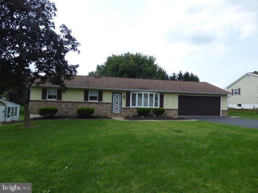 Bright and comfortable 3BR 2BA rancher in Red Lion Schools. This home has a lot to offer with its spacious laundry room, central air, and partially finished lower level. Plenty of storage space with an over-sized two car garage, walk-up attic and two sheds. Enjoy relaxing on the patio overlooking a meticulously cared for green lawn.