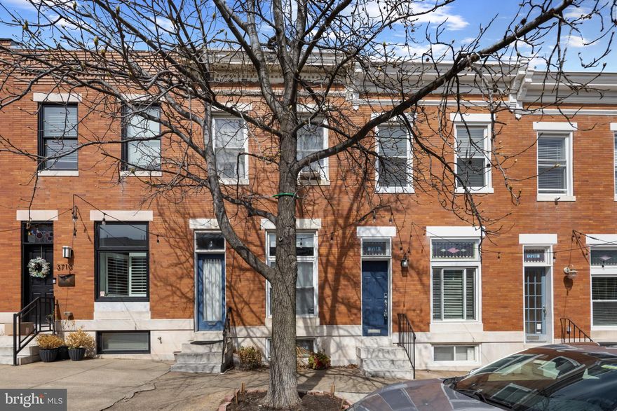 **We have multiple offers in hand and the sellers are requesting best and final offers with no escalation clauses by 9pm tonight, March 31. If your buyers would like to make any adjustments to their offer whether it be to pricing, terms/ contingencies, please have it submitted by this evening at 9pm. The sellers will be making a decision sometime tomorrow. We will notify all parties when a decision has been made. The property will come temporary off the market while the seller reviews all offers.**
Completely updated 2 bedroom, 2.5 bathroom townhouse with rare private parking for 2 vehicles in the heart of Canton!! This beautifully renovated home blends modern upgrades with classic Baltimore charm, featuring exposed brick walls, gleaming hardwood floors throughout, and soaring 9-foot ceilings. The main level offers a spacious, light-filled family room with ceiling fan, a dining area, and a stylish powder room. The upgraded kitchen is a showstopper with granite countertops, a large island with breakfast bar seating for 3, 42” white cabinets, glass tile backsplash, stainless steel appliances, recessed and pendant lighting, a pantry, and direct access to your private off-street parking pad for two.

Upstairs, the refinished staircase with wrought iron railings leads to two generously sized bedrooms. The primary suite features trayed ceilings, a ceiling fan, both walk-in and standard closets, and a brand-new luxury bathroom with dual marble vanities, ceramic floors, and a frameless glass shower with tile surround, rainfall and handheld showerheads. The second bedroom offers exposed brick, hardwood floors, a ceiling fan, access to the rear deck, and is next to the upgraded full hall bath. The lower level includes a full rough-in and is perfect for storage or ready to be finished to your needs.

Seconds away from local cafes, bakeries, dining, and everyday goods and services, this home offers the perfect balance of style, convenience, and location. Too many updates to list—this is city living at its finest!