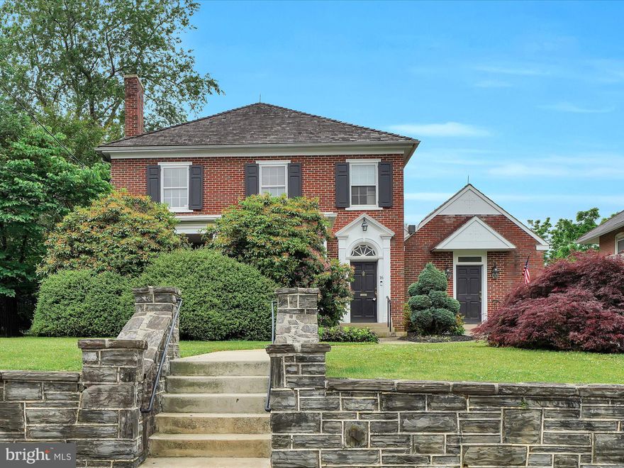 Large 2-story Brick home with a sizable, attached addition, offers endless possibilities.  Zoned Multi-Use Residential and Commercial.   The addition features its own private entrance, personal office, and powder room, as well as a large room for a possible conference or reception area.  The kitchen features granite countertops, tile backsplash, vinyl plank flooring, updated appliances, and a modest pantry.  The kitchen opens to a beautiful formal dining room with hard wood flooring and a built-in corner cabinet.  Upstairs you will find hardwood floors throughout the 3 Bedrooms.  Primary bedroom has two large closets and an attached private bathroom.  Jack and Jill bedrooms share the other full bathroom, which conveniently holds a washer and dryer.  There is a second laundry room in the partially finished basement. From the beautiful stone wall out front, to the tranquil sunroom overlooking your private fenced in yard out back and all the amazing possibilities in between-this home is a must see!