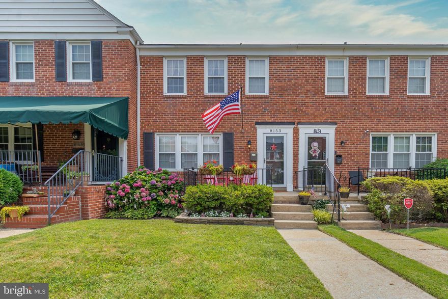 8153 Pleasant Plains Rd- A bright and open townhome with modern finishes in one of the most convenient communities in Towson. This 3 bedroom, 2 full bath home is the perfect blend of modern amenities with classic home character and amazing outdoor space. The spacious and open  layout offers an updated kitchen, updated  baths, beautiful hardwood flooring, a large living room, built ins, a fully finished basement and a large back yard.  Lots of storage options, including attic storage, this is truly a move in ready home!