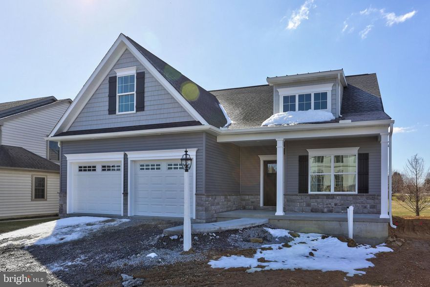 ''Merganser'' Model from Metzler Home Builders.  Great for entertaining with it's 9 foot ceilings and open floor plan. Spacious master bath on the first floor, a second bedroom or study on the first floor as well, and 2 more bedrooms on the upper floor. Granite kitchen, fireplace, are some of the features of this well designed home.