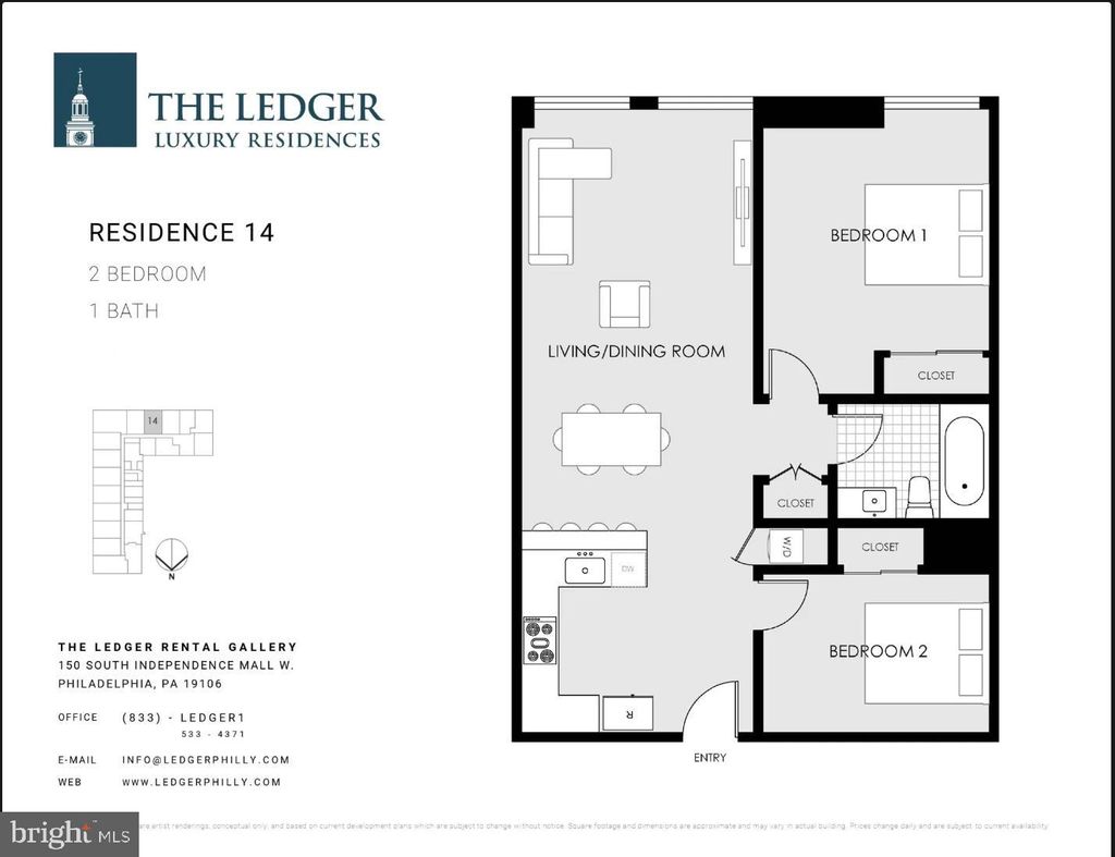 Photo of 150 S Independence Mall W #714, PHILADELPHIA, PA 19106 (MLS # PAPH2553886)