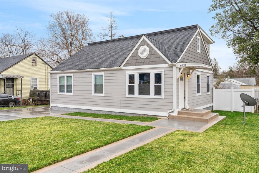 Are you looking for a spacious and stylish home in a fantastic location? Look no further than this amazing, expanded 4 bedroom, 3 bath Cape Cod with a spectacular upper-level ADDITION! Boasting over 1,645 square feet of living space, this home features an open and bright floor plan with newly refinished hardwood flooring, recessed lighting, and crown molding. The renovated gourmet kitchen boasts quartz countertops, a tile backsplash, updated gray cabinetry, and a living area with a chandelier. The main level features 3 bedrooms and 2 full baths, while the upstairs boasts 2 additional generous size rooms, including a primary bedroom and 1 updated bath with a dual sink vanity, updated fixtures, and modern lighting. Additional features include a main-level laundry room with a washer and dryer (2020 and ample parking with a deep concrete driveway and abundant street parking. The roof and the windows were also replaced in 2020. This home is in a prime location with easy access to Arlington, City of Falls Church, Alexandria, Washington DC, and Inova Fairfax campus. Don't miss out on this incredible opportunity to own a beautiful home in a fantastic location!