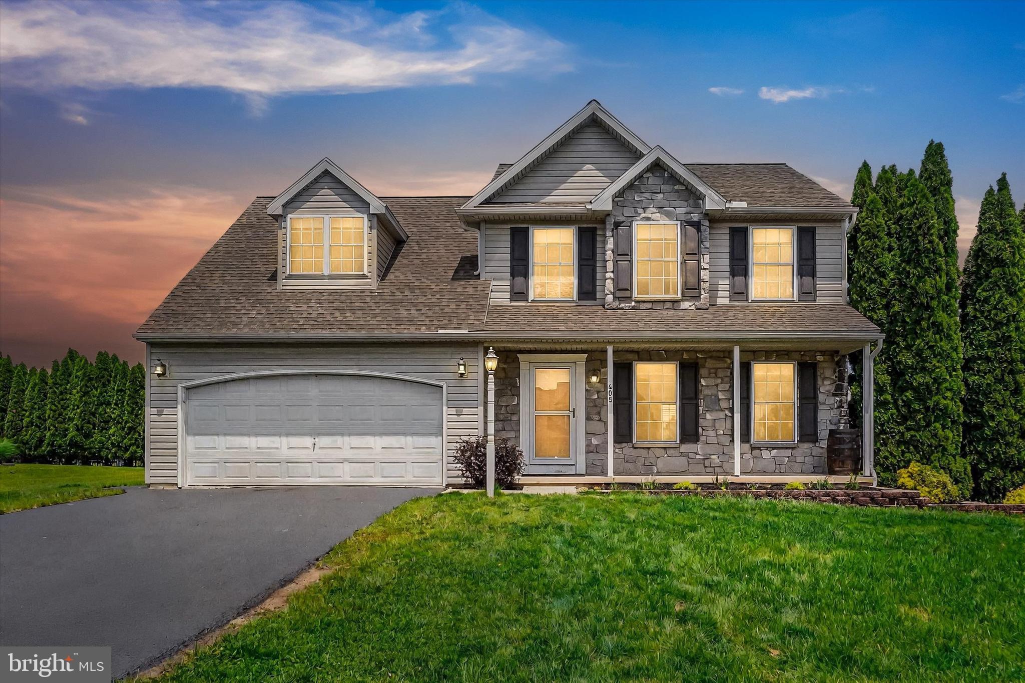 New to the market in Northeastern School District! Amazing 4 bedroom 2.5 bath home on nice corner lot. Main level has open floor plan and granite style kitchen with center island. Other features on the first floor include convenient laundry area, access to the deck, and lots of natural light from the large windows. Huge Owner's Suite on second floor with hardwood floors and large walk-in closet. Finished lower level with bonus storage area. Recent upgrades include new roof and siding. The property is located outside of the adjacent HOA and does not require monthly dues or strict property guidelines. The well maintained home is priced well and ready for a new owner. Schedule your tour today !