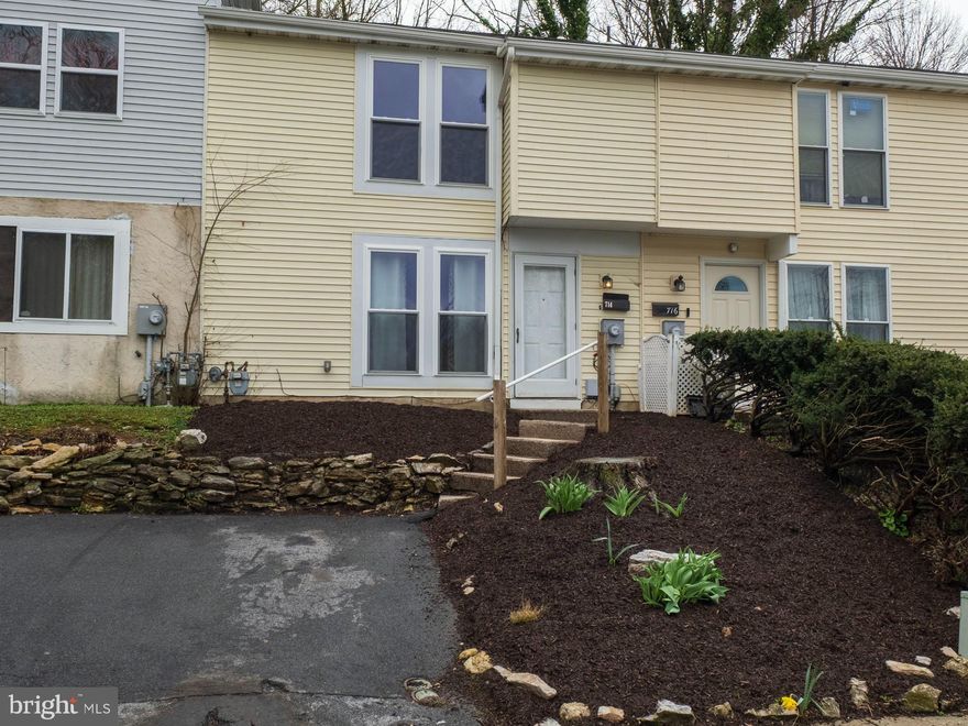 Lovely townhouse close to Tower Health Reading Hospital. Three bedrooms, one and a half bathrooms. The main bedroom has a vanity area with an additional sink. This home has gas heat and central air. Freshly painted and ready to be called home.  Washer, Dryer, Refrigerator, Stove, and dishwasher included. Being sold as is, with no cash value. Back on the market. The first buyer never brought their deposit check in the time frame stated in the agreement and is not returning the buyer agent's calls.