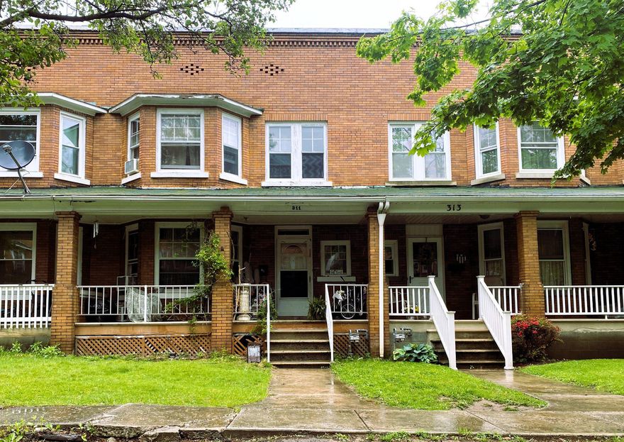 This charming 4-bedroom, 1.5-bathroom townhouse, built in 1919, offers a NEW metal roof, NEW energy efficient furnace, and NEW energy efficient water tank.  The home seamlessly blends classic character with modern convenience. Step inside to discover a traditional floor plan featuring hardwood and carpeted floors, an inviting eat-in kitchen, and a cozy dining area perfect for gatherings. The unfinished basement offers endless potential, while the attic provides additional storage or creative space. Outside, the nearby parks and ballfields and the community pool just minutes away invites relaxation.  Located in a vibrant neighborhood.  You'll appreciate the proximity to Deep Creek Lake.  This home is not just a residence; it's a lifestyle choice in a welcoming community. Don't miss the opportunity to make this charming property your own!  Property is NOT in a floodplain.