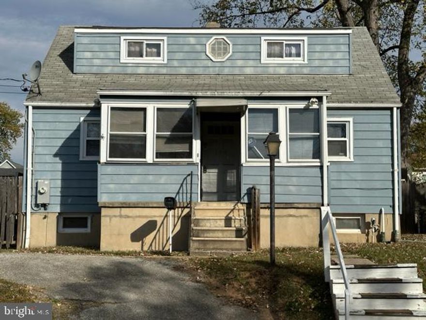 The possibilities are endless with this 4 bedroom 2 bath single family home.  Property boasts a large fenced in yard, homemade rectangular fire pit, and storage shed.  Basement is roughed in for an additional full bath, laundry and kitchen.  House is being sold "As Is".  Great location close to major commuting routes 95, 695, 295 and 895 and near a variety of dining, entertainment, and shopping venues.  Home within walking distance to churches and schools.  Property would be the perfect canvas for an investor or ambitious homeowner to showcase their creative designs.  Schedule a showing today!