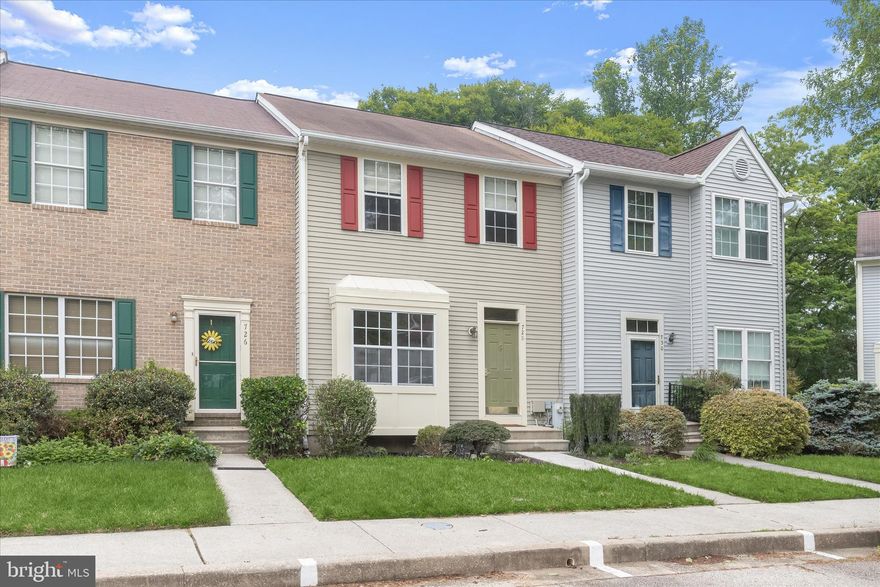 Welcome to 728 Marianne Lane, a beautiful townhome in the charming community of Patapsco Falls. Upon entry, you're greeted by a light-filled, open-concept living and dining room, creating a warm and inviting space for everyday living and entertaining. The eat-in kitchen is a true centerpiece, featuring sleek stainless-steel appliances, granite countertops, a range hood, a decorative backsplash, a pantry, a breakfast room with lofty windows, and direct access to the deck, perfect for outdoor dining or relaxing. Travel upstairs to find the impressive primary suite offering soaring vaulted ceilings and a stunning updated en-suite bath adorned with floor-to-ceiling tile, a floating vanity, and modern designer finishes that create a spa-like retreat. Two additional bedrooms with vaulted ceilings and a hall bath complete the upper level. The lower level provides exceptional versatility, featuring a spacious family room, beautifully updated full bath with stylish finishes, laundry room, walk-out access to the lower-level deck, and amazing backyard views. Exterior highlights include two decks, sidewalks, and a desirable cul-de-sac setting. Conveniently located near everything Catonsville and Ellicott City have to offer, this home combines charm and convenience with easy access to I-695, I-95, and I-70. Offering generous living space, thoughtful updates, and a prime location, this exceptional home is truly move-in ready.