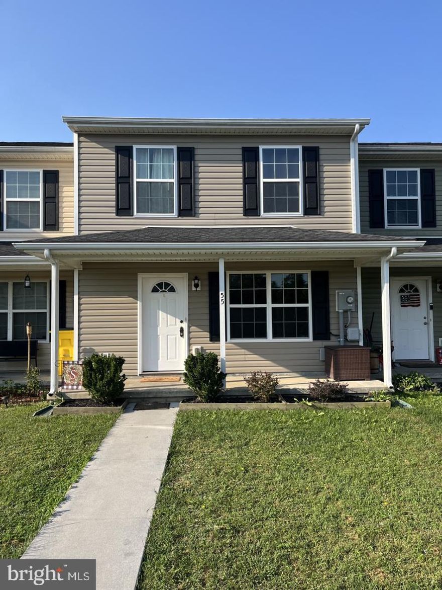 Nice two story townhouse with lvp flooring, front porch and rear patio with fenced yard. This 3 bedroom and 2.5 bath townhouse also has washer/dryer on the second floor. No pets.