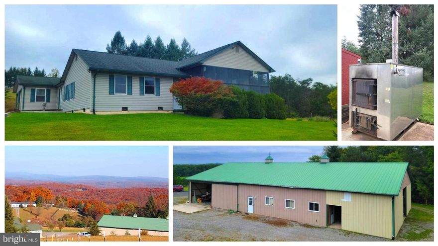 DESPITE PEDNING/CONTINGENT STATUS, THIS PROPERTY IS STILL AVAILABLE FOR OFFERS AND SHOWINGS! HOME SALE CONTINGENT WITH 72-HOUR KICKOUT CLAUSE! TRULY INCREDIBLE! PRICE REDUCED!! This property is better than words can even describe. Set on 14.28 UNRESTRICTED acres of beautiful countryside in Hampshire County, only 30 minutes to Virginia, this lovely 3 bedroom/2 bathroom home and 5,000 SQUARE FOOT SHOP will not disappoint! Bring your business or retire to the countryside, or make a multi-year plan to do both! The views from the home and property are breathtaking in all seasons and a pond that appears to be straight out of a fairy tale greets you as you enter the property. Recent  updates to the home include all new flooring in the kitchen, dining room, living room, and all 3 bedrooms. Additionally, bedrooms 2 and 3 have separate accesses to a huge, shared screened-in porch that overlooks the front portion of the property. But enough about the house... HOW ABOUT THAT SHOP!!?? The 5,000 sq ft shop has a half-bathroom, office/kitchenette, and its own septic system, separate from the house's system. The shop also has its own dedicated electrical service and even its own transformer, separate from the house. Pneumatic plumbing in the shop offers many, many outlets for your air tools. Just bring your compressor! An enormous outdoor woodstove (can also burn coal) brings comfort and can also substantially offset power bills in the cold months. The outdoor woodstove is presently plumbed to provide radiant heat to the attached garage floor, the mud room floor, and a substantial portion of the shop building floor, too. It is also plumbed to supplement the home's water heater and heat pump. The owners have created an approximately 70-yard shooting range with natural backstop on a portion of the property. Elsewhere on the property, in addition to some fruit trees, are a couple woodsheds which have even been modified to be portable. Though some fencing and buildings have been removed/repurposed, this property has previously had horses in the past,  and could be reconfigured to do so again by its next owner. This property is truly one-of-a-kind! Schedule your appointment to see it today! IF YOU LIKE WHAT YOU SEE, CALL      !!!!!!