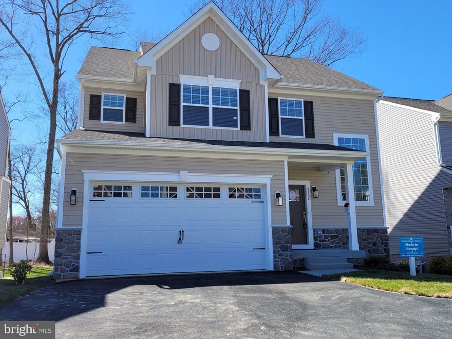 GRAND OPENING MODEL OPEN HOUSE Saturday and Sunday 1-3. Stop by and see this beautiful NEW home. 
Available for immediate sale. 
Welcome to Meredith Woods, Cornerstone's New Community in Howard County. This Brand New 5 Bedroom 3.5 Bath craftsman with 2 car garage is ready!
This popular Claremont model home has a light and airy floor plan with extra large windows added throughout and plenty of recessed lighting. Modern design with special features include board and batten accent siding, partial stone exterior, with a covered front porch. Inside the builder finished the lower level that includes a 5th bedroom, a 3rd full bath and a large Rec Room. Dreamy kitchen with walk-in pantry, large breakfast island, soft close wood cabinets with Quartz countertops. A full complement of SS appliances with designer hood vent (vented to outside). Additional Features worth noting are the premium trim package (Main Stairwell, Great Room and Flex Room) and the designer vanity cabinet in the first floor powder room. All the flooring is upgraded, including LVP throughout the main level and stairs up, upgraded pad in the upper and lower carpeted rooms. Deluxe Tile Package in the baths and a tiled backsplash in the kitchen. Primary suite with huge walk in closet, cathedral ceiling and windows with a beautiful wooded view. The En-Suite Bath features a luxurious tiled shower with glass doors, double vanities and a double door linen closet in the bathroom. Upper level laundry room is a wonderful convenience. Spacious 2 car garage with paved driveway has room for 4 cars. Electric rough in for EV cars is included. Meredith Woods is just Minutes to major Rts I95, 32, or 29. Convenient to FT MEADE/NSA, JHUAPL and BWI. A short distance to Laurel, Burtonsville or Maple Lawn for shopping and restaurants. Walking distance to North Laurel Community Center that features a fitness room, a game room, basketball courts and a newly built indoor pool. Outside there are rec fields, basketball courts and a skate park.  There is no HOA. Contact Builder for an exclusive incentive package to help you build your new home!