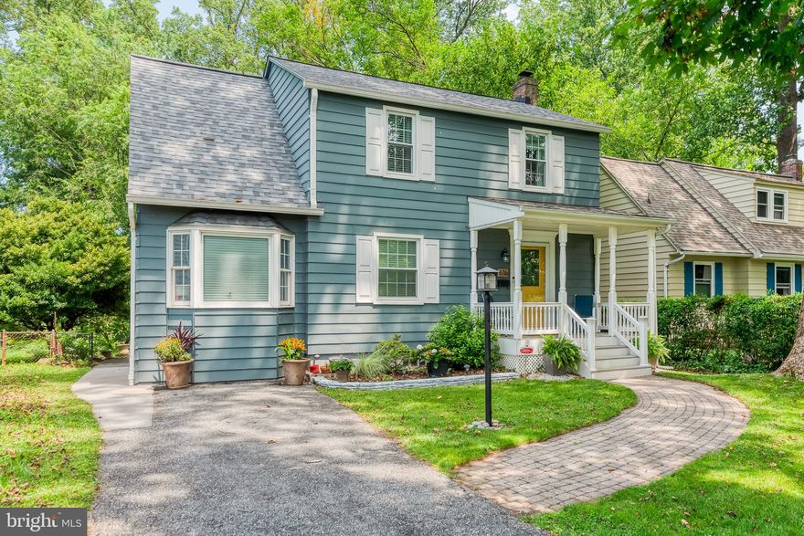 Welcome to this beautifully updated home in the heart of Sudbrook Park! A charming covered front porch welcomes you inside to a light-filled living room featuring recessed LED lighting, refinished hardwood floors, and elegant chair molding. The main-level office - with a bay window, barn door entry, and attached full bath (updated in 2021) - offers flexibility as a potential primary suite. A Murphy bed conveys for added versatility. The eat-in kitchen boasts granite counters, 42” cabinets, stainless steel appliances, and a stylish tile backsplash. Adjacent to the kitchen, the mudroom provides the perfect drop zone and coffee bar, opening to a spacious deck that steps down to a stamped concrete patio. Enjoy the fully fenced backyard complete with a fire pit and shed - ideal for outdoor entertaining. Upstairs, you’ll find three additional bedrooms with hardwood flooring and generous closet space, plus a beautifully renovated full bath featuring heated tile floors. The unfinished lower level offers excellent storage and a laundry area with walk-up access to the yard. Recent updates include: New roof (2021), gutter guards (2024), furnace (2025), sidewalk and stamped concrete patio (2023), LVP flooring in mudroom (2023), refinished hardwood floors (2020), recessed lighting (2020), new ceiling fans (2022), Murphy bed (2021), and new front door: All in a fantastic location with off-street parking!
