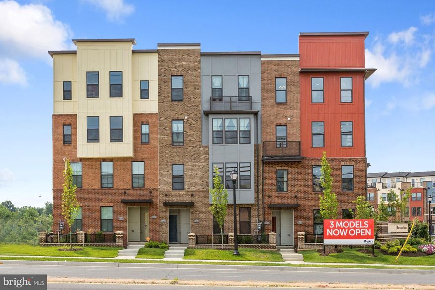 End unit for July 2018!limited time incentive-ALL CLOSING COST PAID!-with the use of NVRM (up to 3.7%). 5 minute walk to metro!Ryan Homes Matisse offers a spacious floorplan with luxury owners suite featuring 2 walkin closets and sitting area. Includes gourmet kitchen with granite and stainless steel appliances, back splash and white cabinetry throughout the house. Images shown are representative.