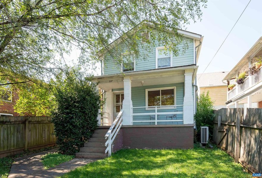 location location location!This cute two story house is in downtown Belmont, just steps away from the fun an bustle of the restaurant zone, but tucked away around the corneron a charming residential street (Douglas ave.) It has a versatile NCC zoning which makes it attractive to investors as well as potential owner occupants.  It is currently configured as two one-bedroom apartments, one upstairs and one down, both operated as short term rentals.  Rental income figures available upon request. This could be converted into a single family house or could have a business downstairs and residence above or etc..  Off street parking area in rear of building is accessible from both Douglas Ave and Monticello Rd. Street parking in front on Douglas.